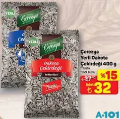 ÇEREZYA YERLİ DAKOTA AYÇEKİRDEĞİ 400 G